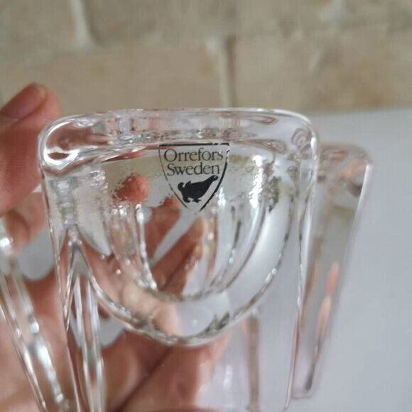 Orrefors Crystal Votive MAX Series Tealight Candle Holder Sweden Glass Design - Picture 7 of 8